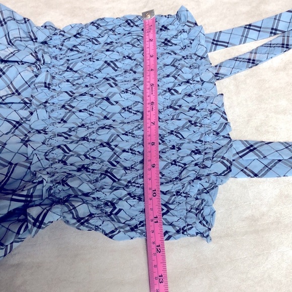 Jcrew Smocked tank in textured plaid Size S - Picture 6 of 8